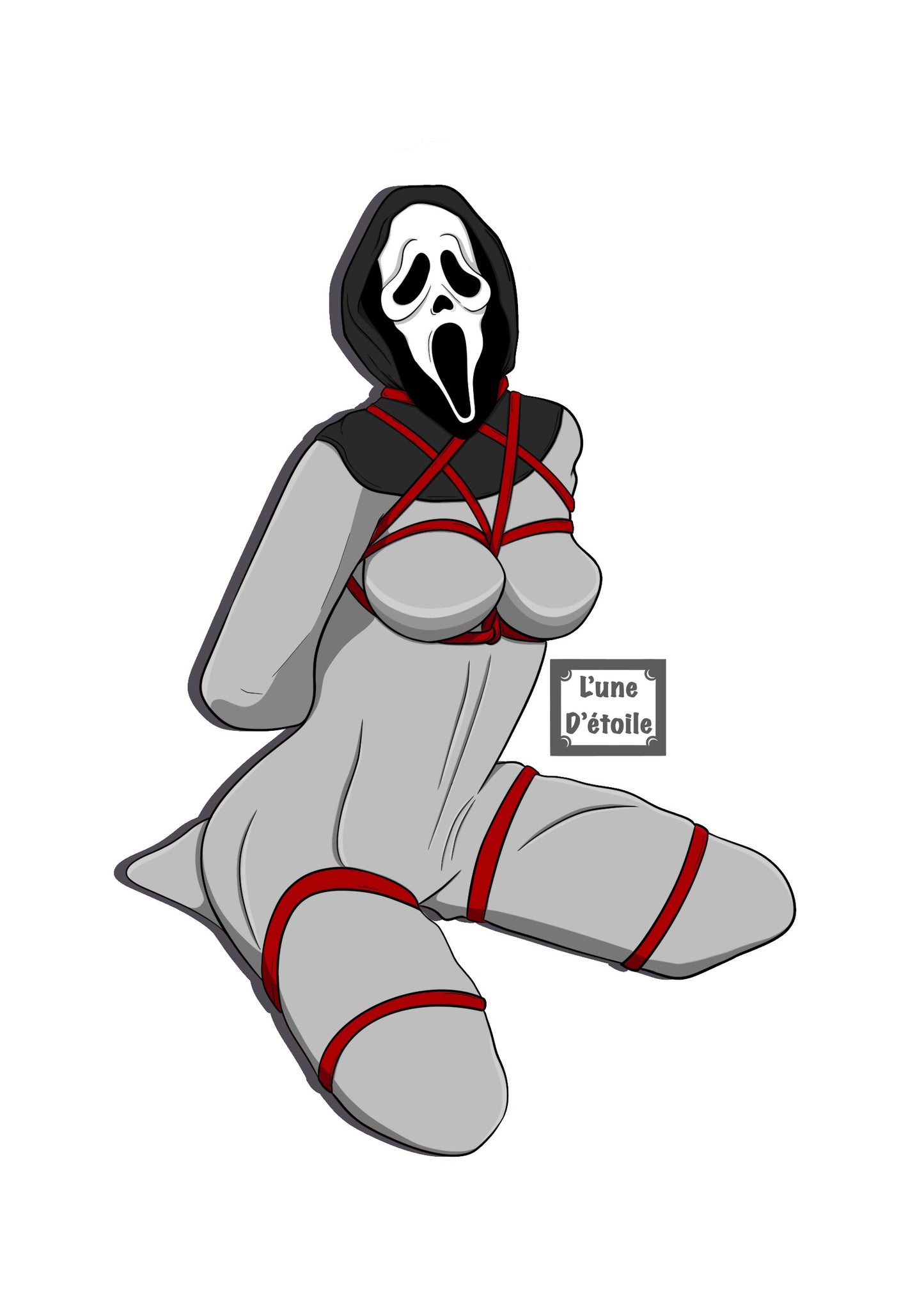 Bondage GhostFace Print