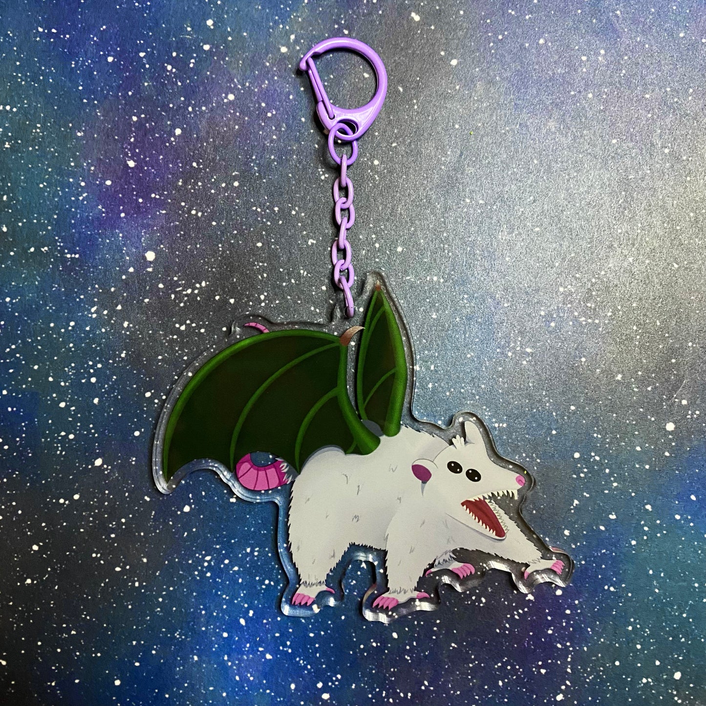 Bat Opossum KeyChain