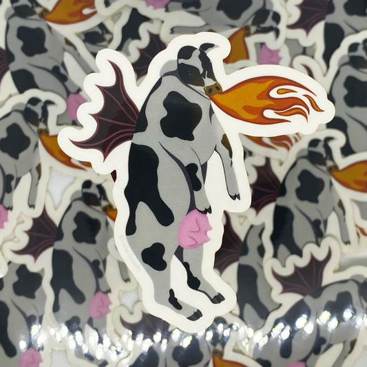 Dragon Cow Sticker